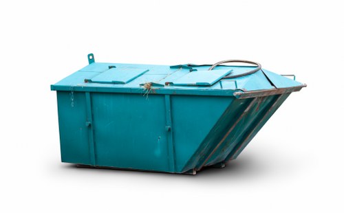 Illustration of business waste collection vehicle and paperwork