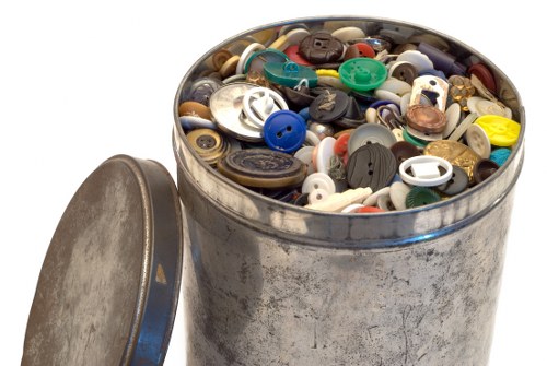 Professional handling electronic waste in office clearance